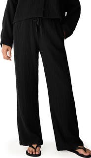Eileen Fisher Organic Cotton Straight Leg Pants