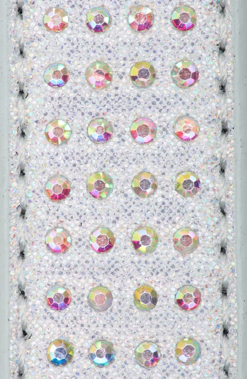 Kurt Geiger London Rhinestone Embellished Belt In Silver