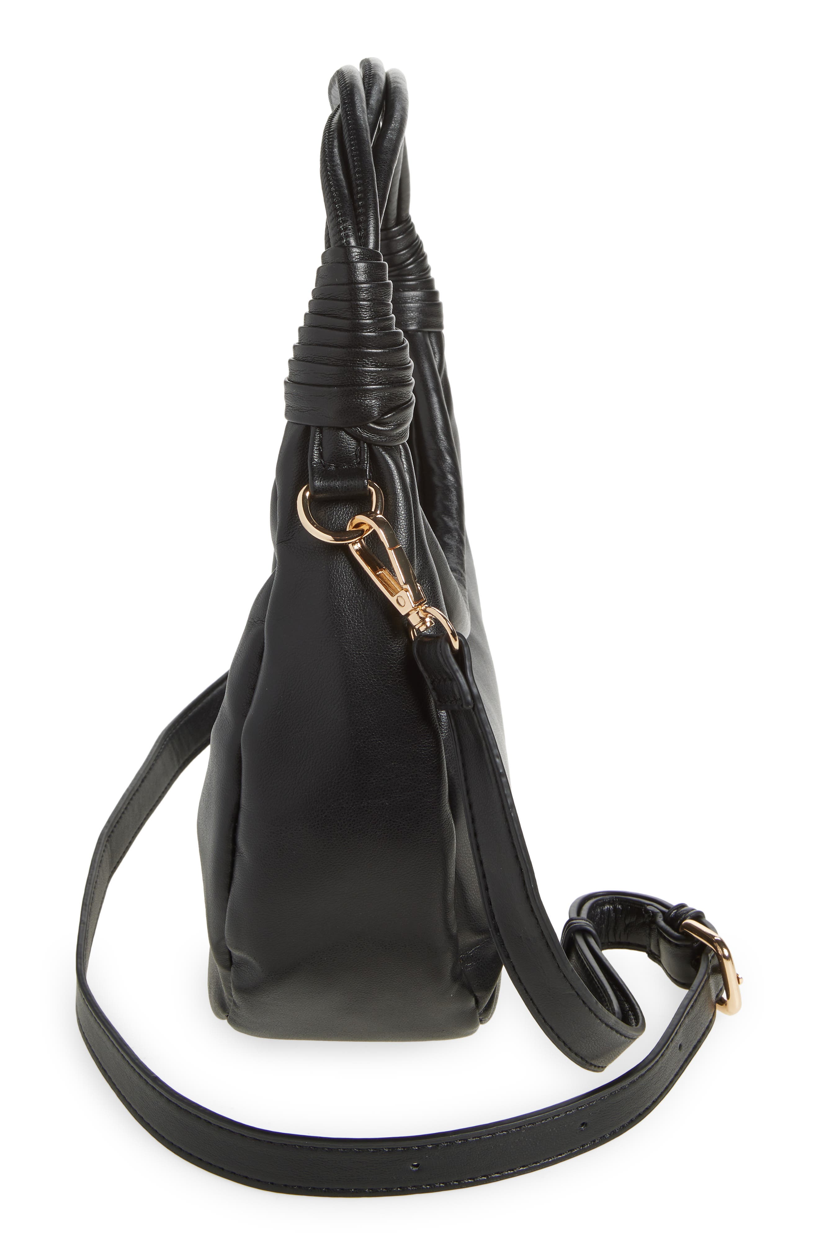 URBAN EXPRESSIONS HANDBAGS Faux Leather Crossbody Bag, Alternate, color, Black