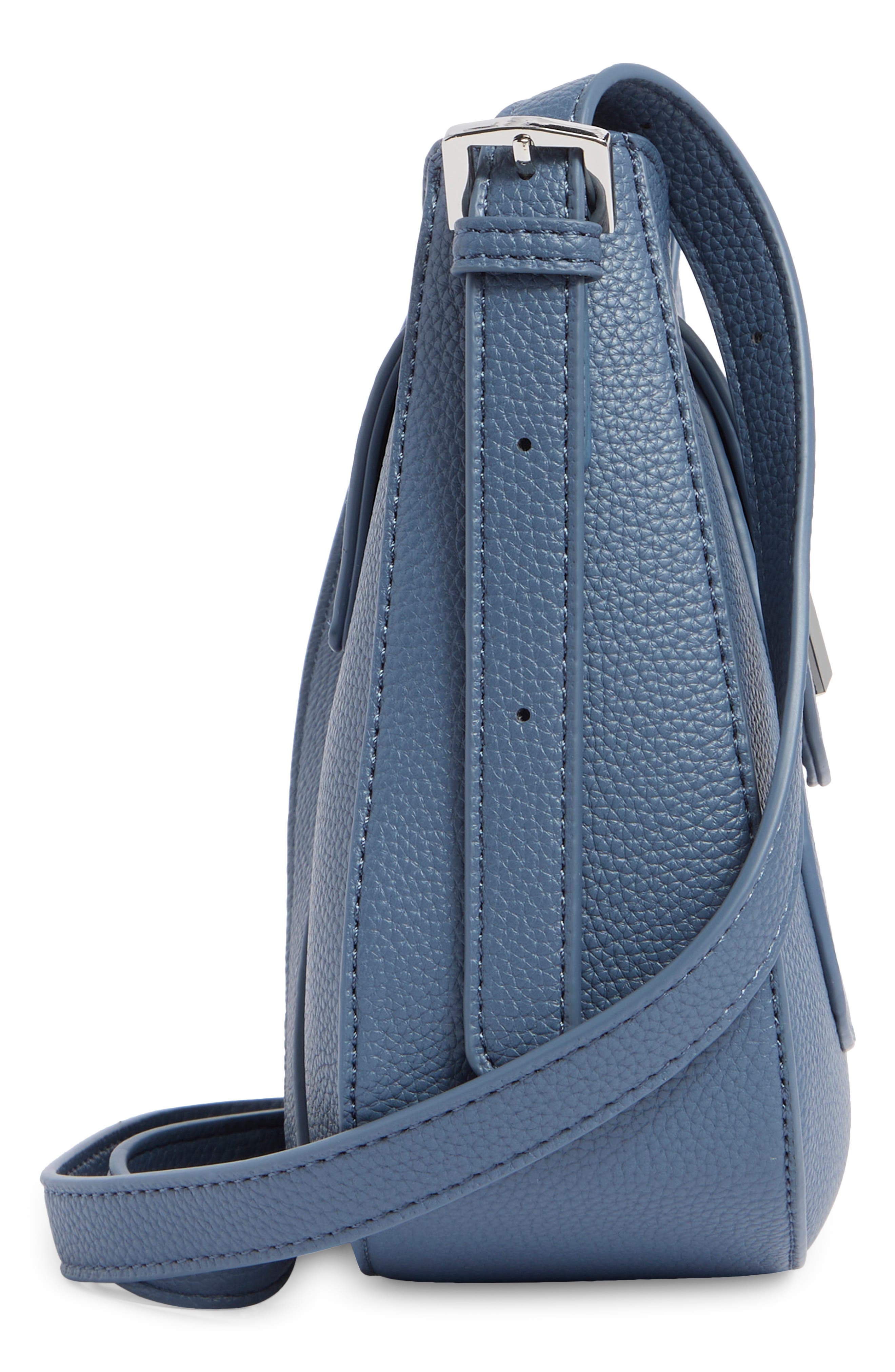 Fulton Faux Leather Crossbody Bag, Alternate, color, LAKE