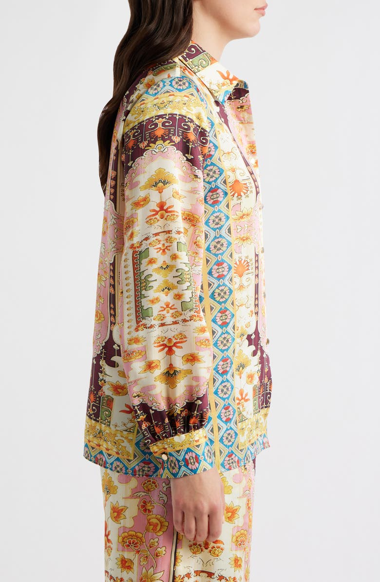 Elie Tahari The Lior Mix Print Woven Shirt, Alternate, color, Baroque Print