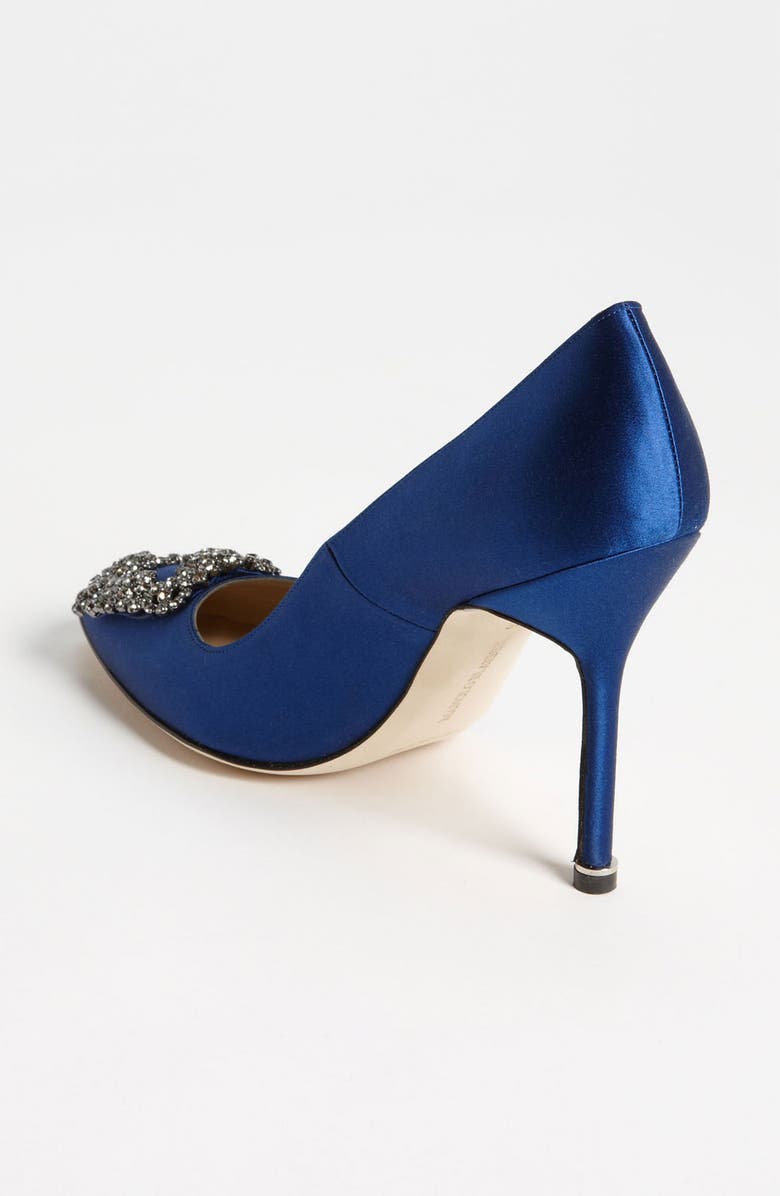 Manolo Blahnik Hangisi Pointed Toe Pump, Alternate, color,