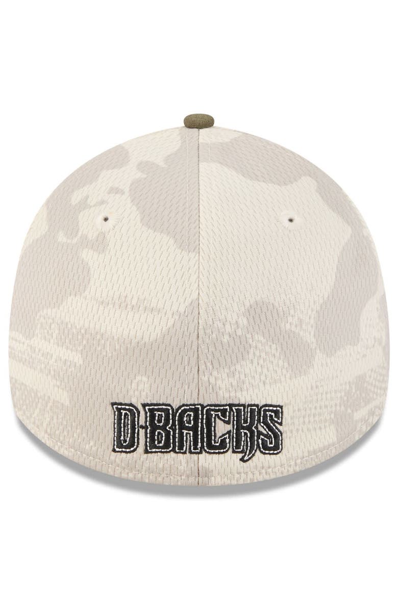 New Era Men's New Era Light Beige/Olive Arizona Diamondbacks 2025 Armed Forces Day 39THIRTY Flex Hat, Alternate, color, Light Beige