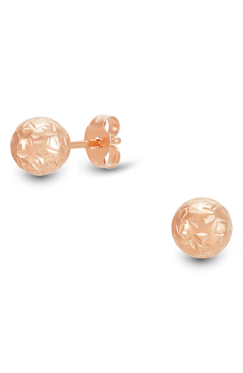 Frankie & Zoe High Polish Ball Stud Earrings, Alternate, color, 