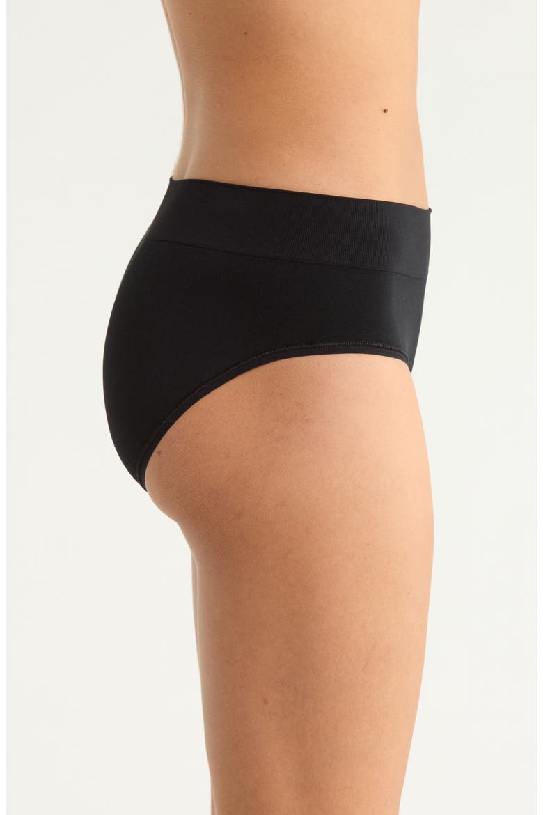 3-Pack Seamless Hipster Briefs, Alternate, color, BLACK