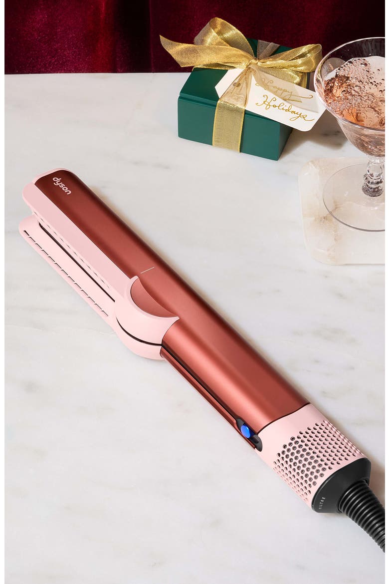 Special Edition Airstrait Wet-to-Dry Straightener in Strawberry Bronze, Alternate, color, STRAWBERRY BRONZE & BLUSH PINK