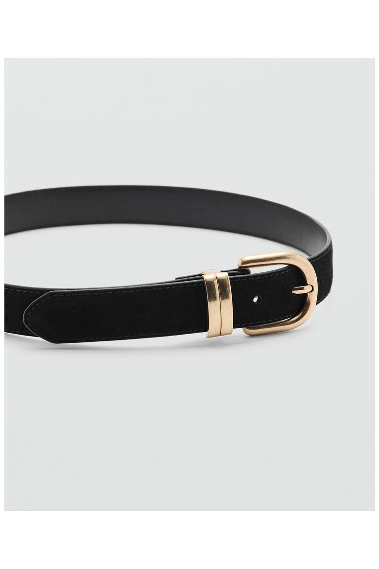 Suede Belt, Alternate, color, BLACK