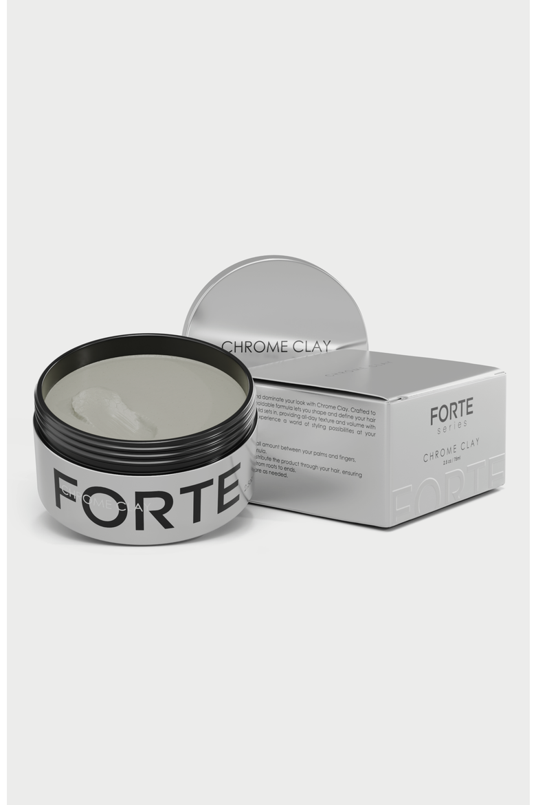 Chrome Clay (2.5 oz),  Strong Hold, Matte Finish & Reworkable Texture., Alternate, color, Grey