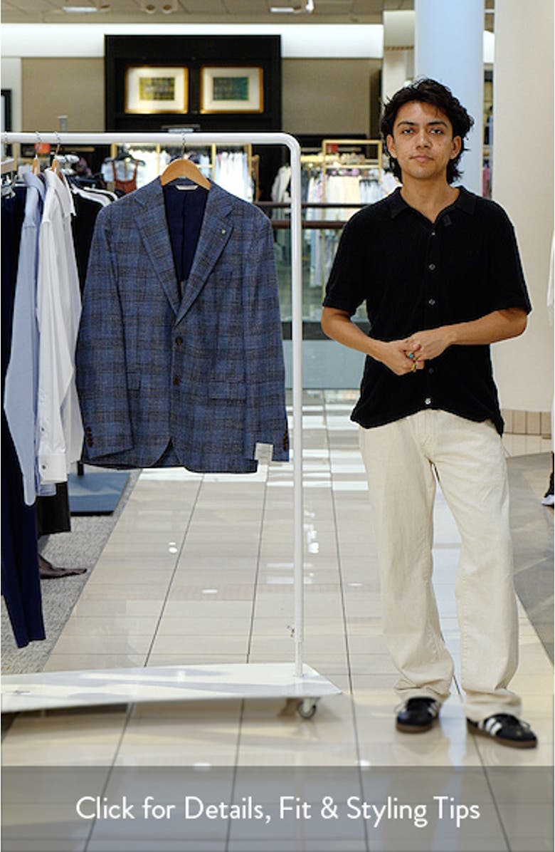 Midland Contemporary Fit Marled Plaid Wool Blend Sport Coat, sales video thumbnail