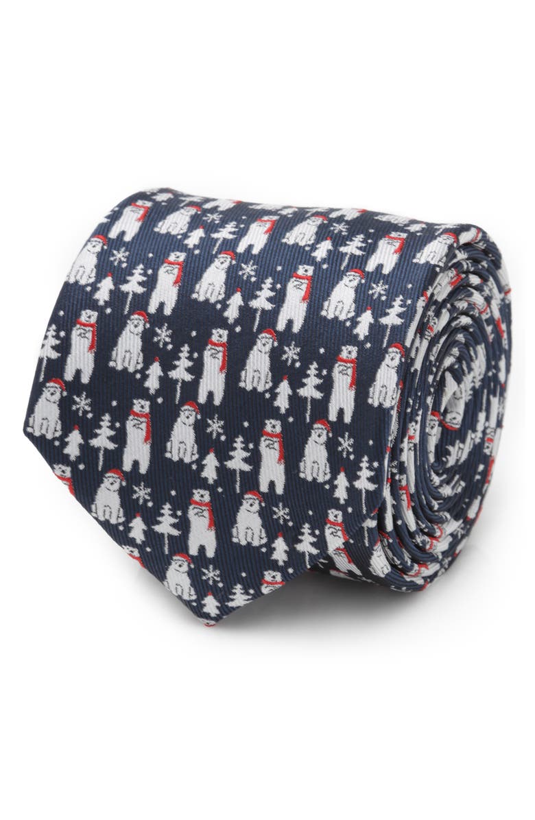 Cufflinks, Inc. Polar Bear Silk Tie, Alternate, color,