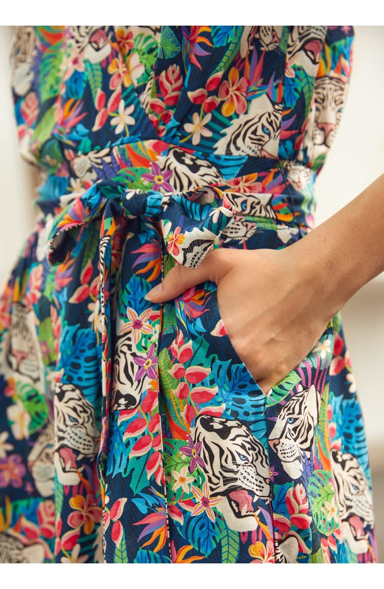 ModCloth Just Add Sandals Romper, Alternate, color, Tropic Like It's Hot