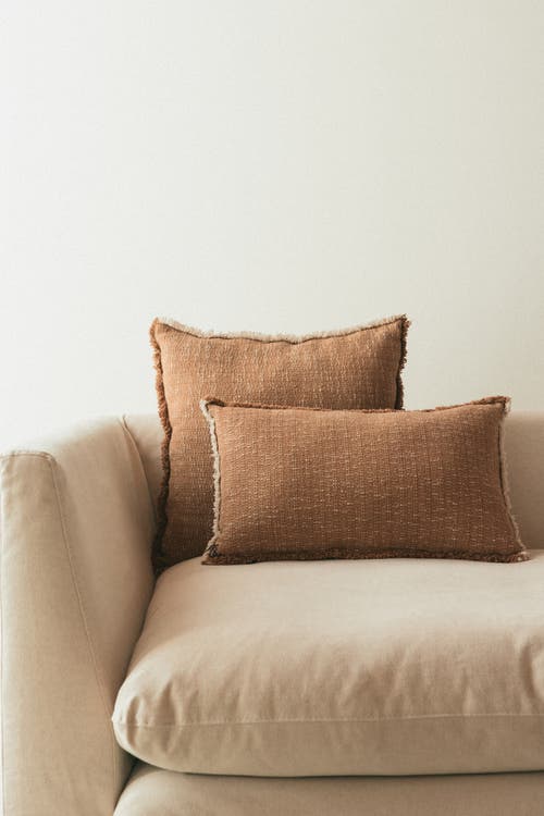 Lorena Canals Handloom Rectangular Cushion In Brown