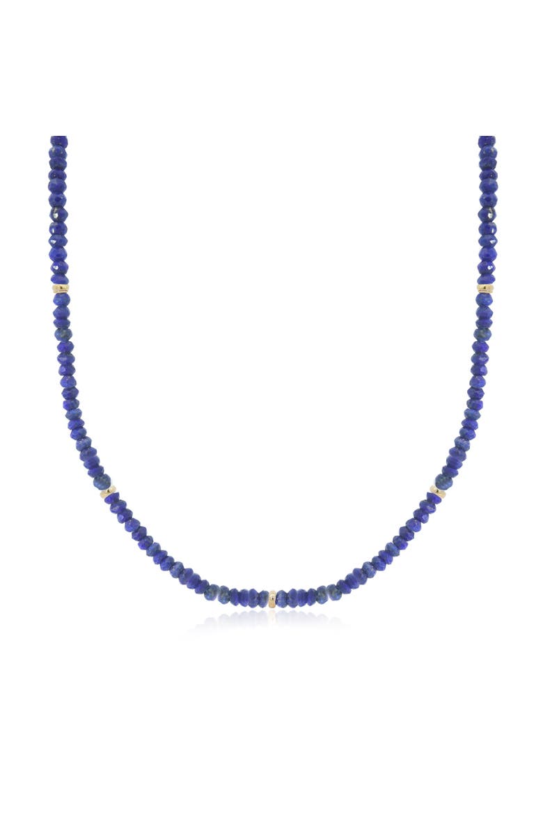 Lapis Bead Necklace, Main, color, Lapis