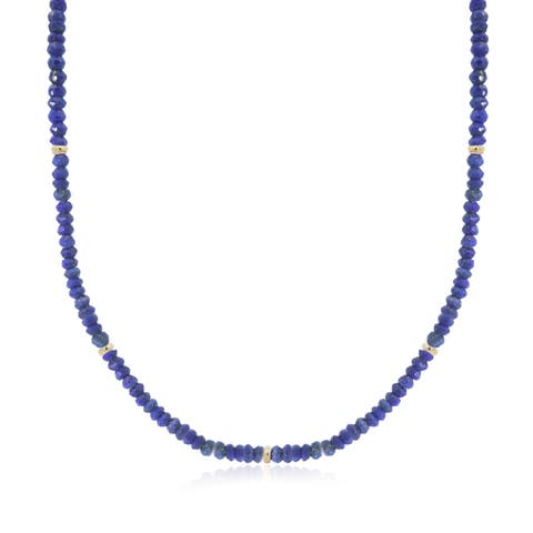 Lapis Bead Necklace