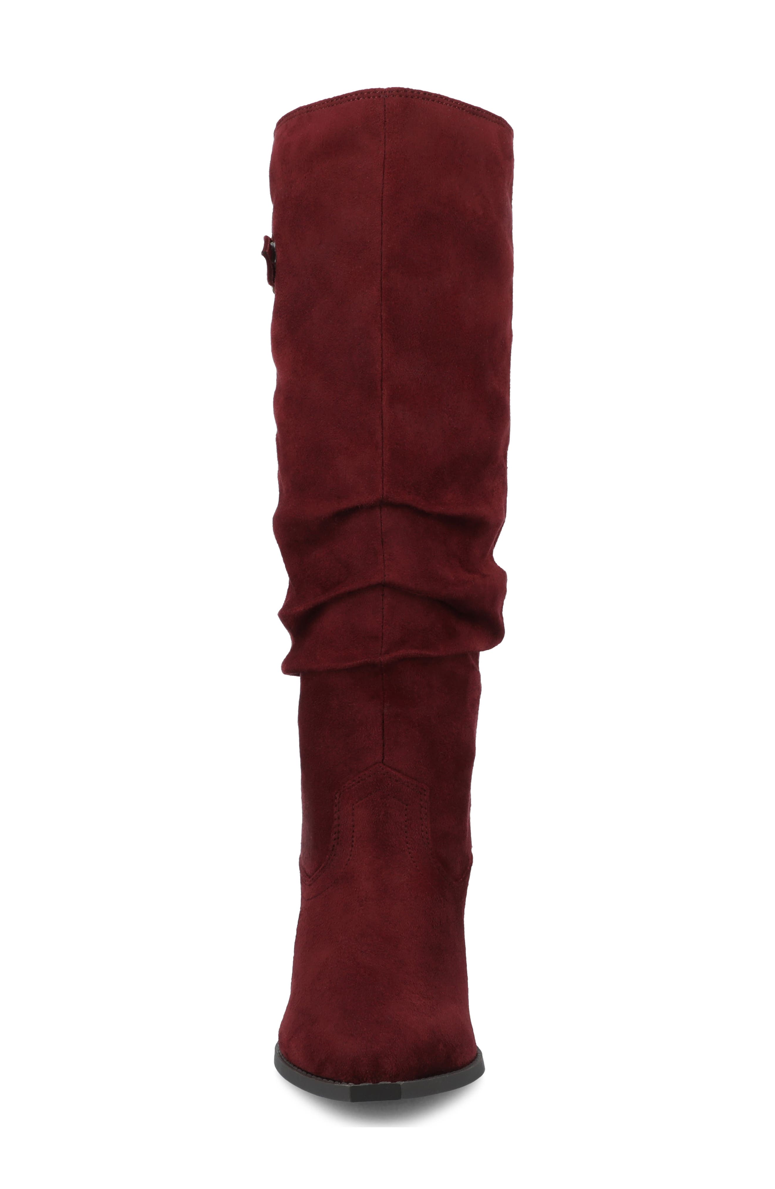 Kaleah Extra Wide Calf Boot, Alternate, color, OXBLOOD SUEDE