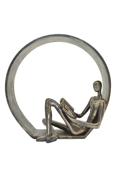 Encircled Reader Sculpture