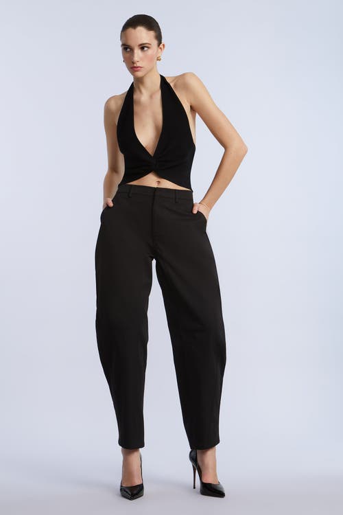 Bcbg Taffeta Twill Puddle Pants In Black