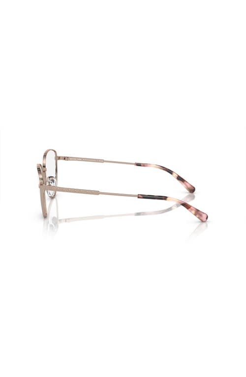 Michael Kors 55mm Cat Eye Optical Glasses In Gold
