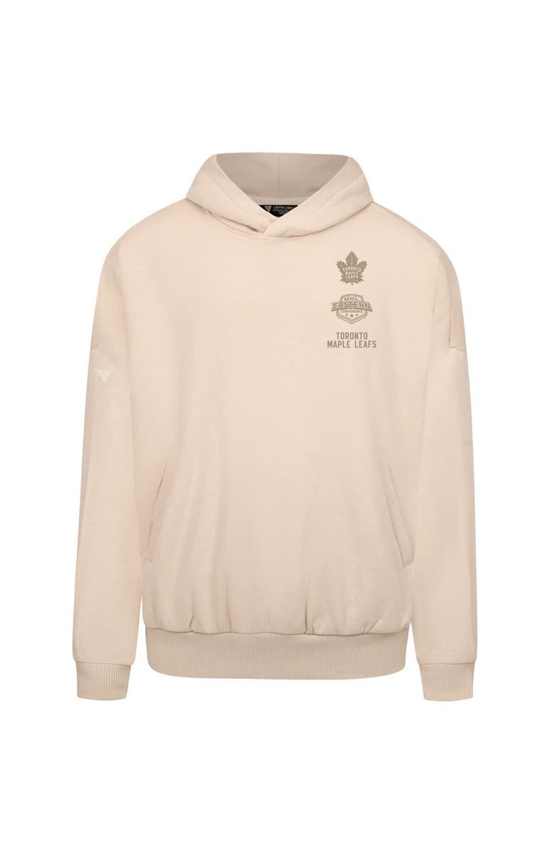 LEVELWEAR Men's Levelwear Cream Toronto Maple Leafs Contact Stamp Pullover Hoodie, Alternate, color, Cream