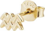 ADORNIA FINE Zodiac Sign 925 Sterling Silver Stud Earring