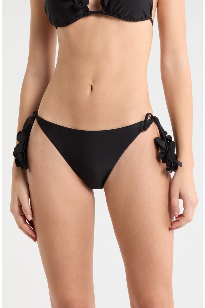 Benni Side Tie Bikini Bottoms, Main, color, BLACK