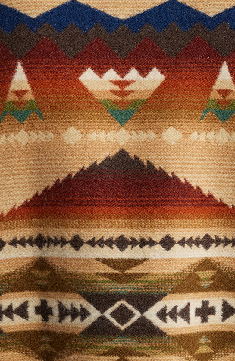 Pendleton Brownsville Wool & Cotton Coat with Genuine Shearling Collar, Alternate, color, 