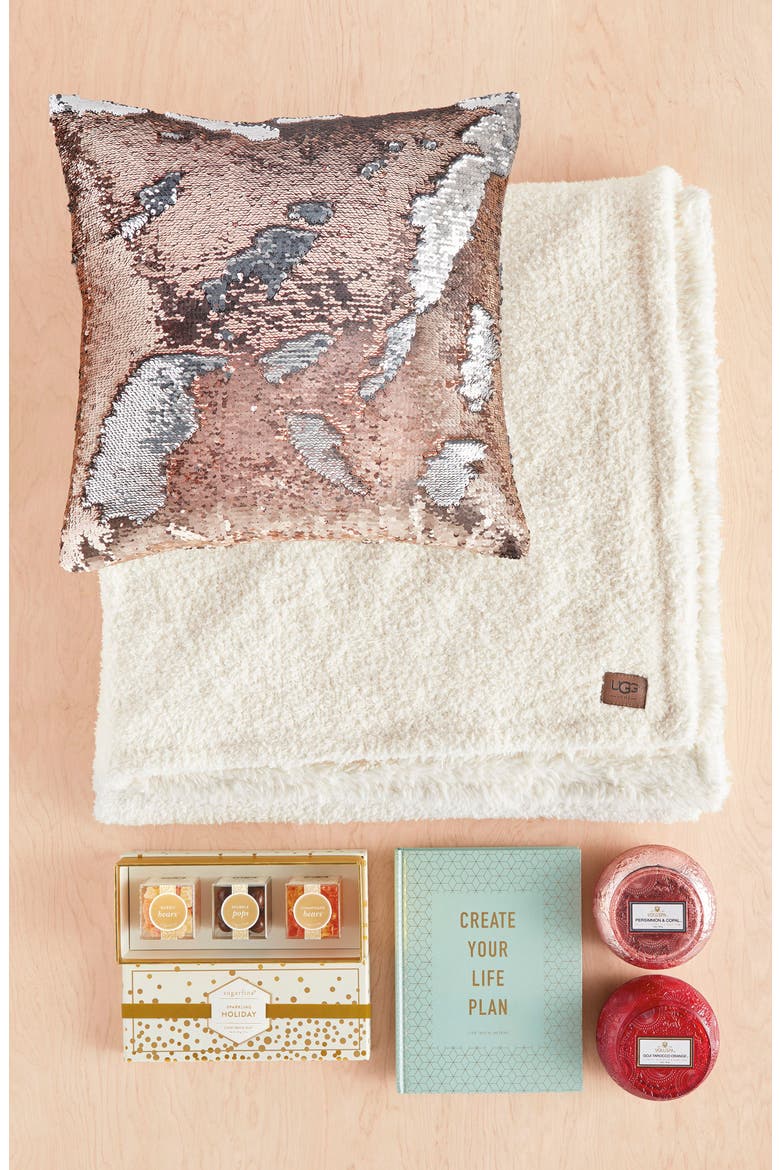 Ana Faux Shearling Throw, Alternate, color, CHARCOAL