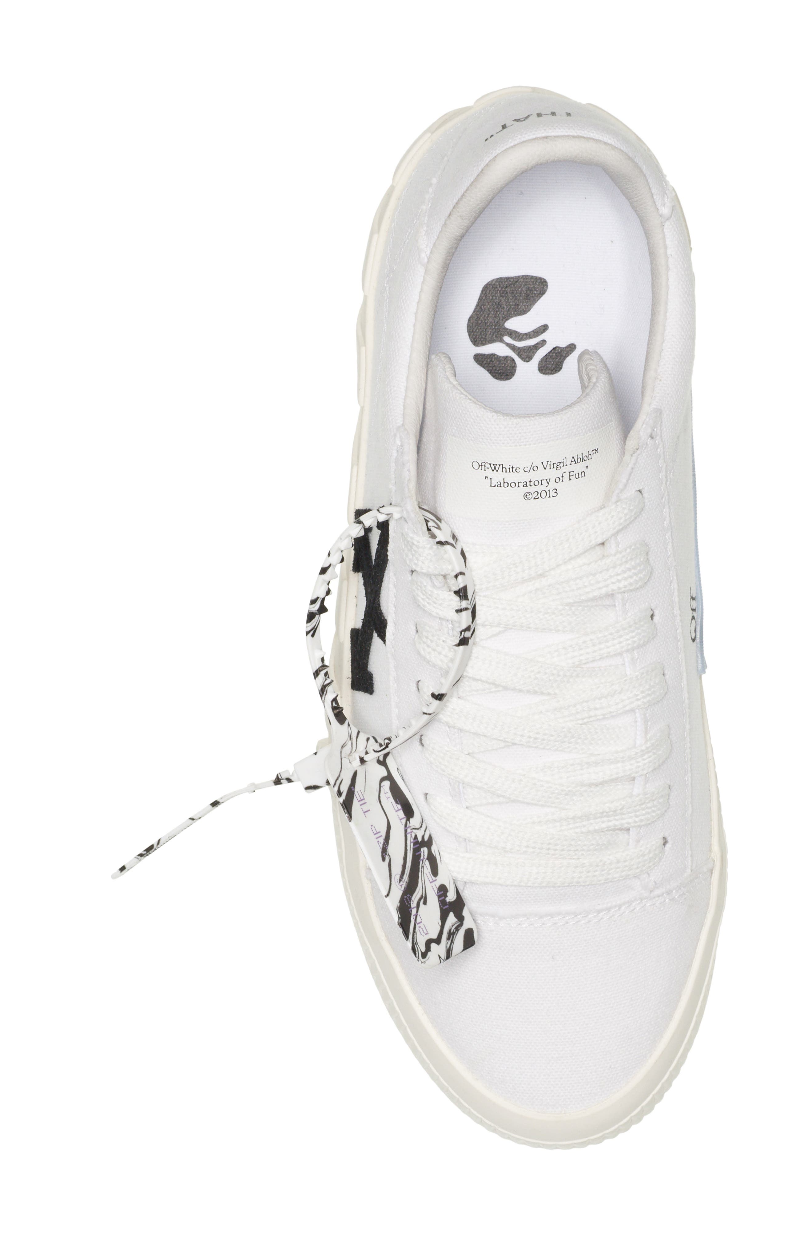 Off-White Eco Canvas Vulcanized Low Top Sneaker, Alternate, color, 