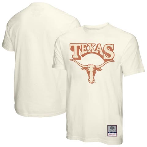 Men's Mitchell & Ness  Cream Texas Longhorns Vintage Tone T-Shirt