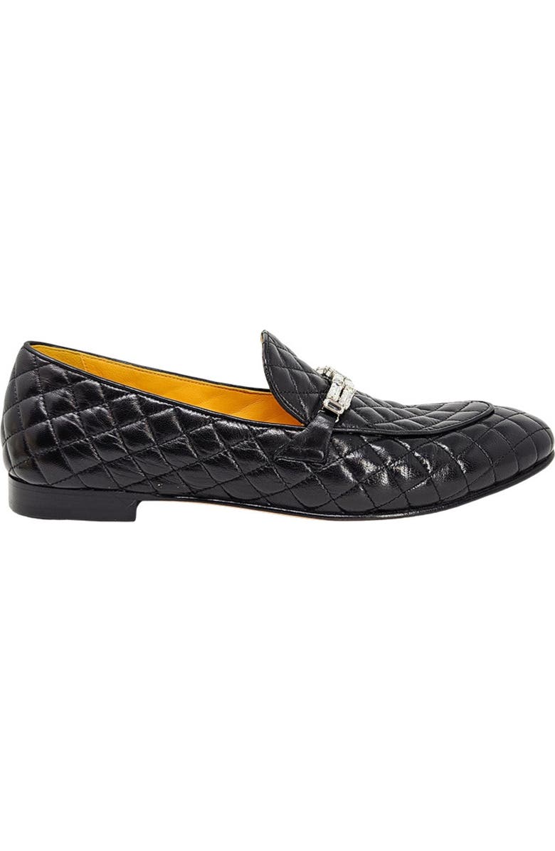 Madison Maison Flat Quilted Loafer, Main, color, Black
