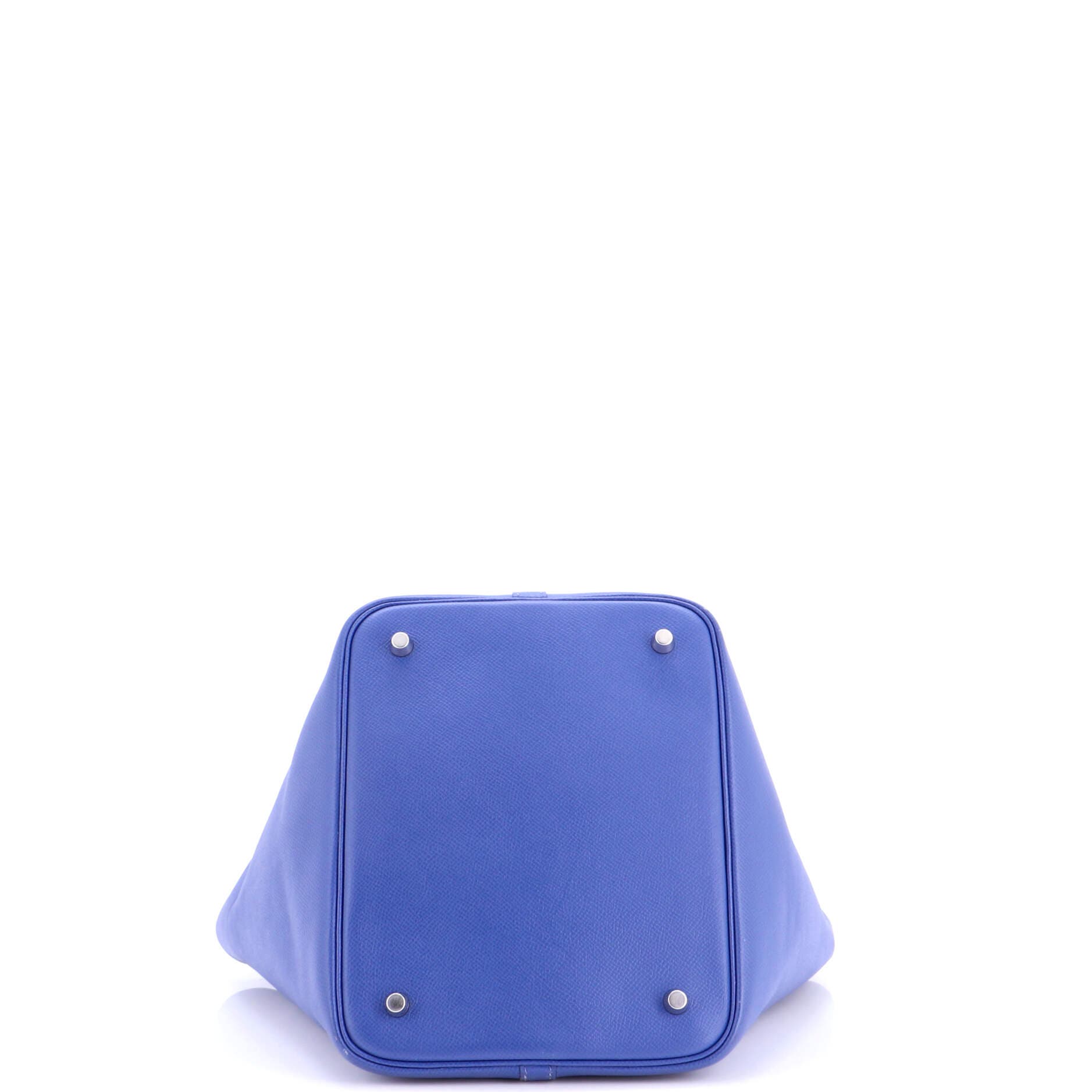 Picotin Lock Bag Tressage Epsom MM, Alternate, color, Blue