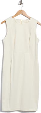 Calvin Klein Faux Suede Sheath Dress