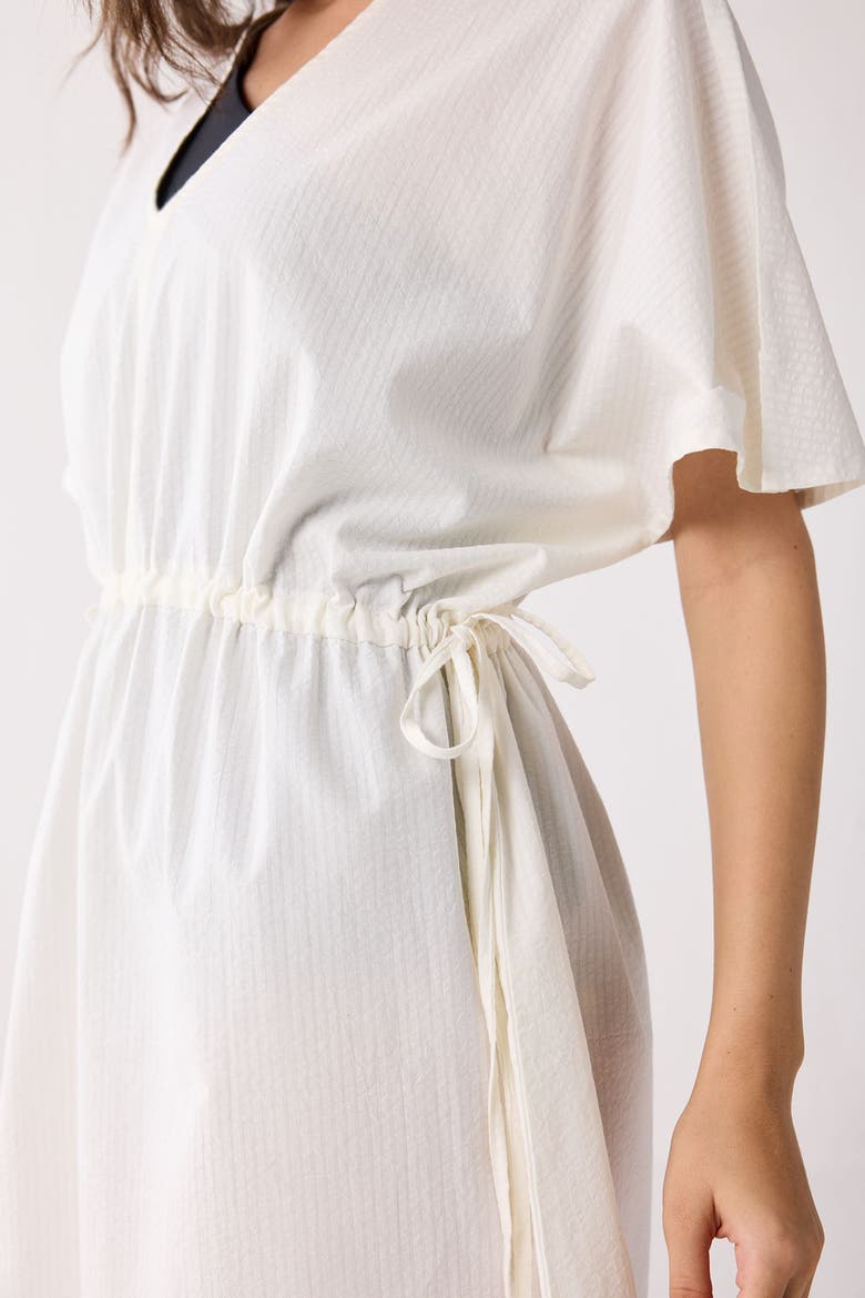Oversized Shirt in Textured Checks, Alternate, color, Striped Horizon