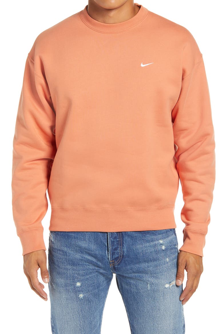 NRG Men's Crewneck Fleece Sweatshirt, Main, color, HEALING ORANGE