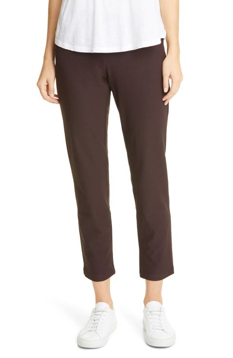 Stretch Crepe Slim Ankle Pants (Regular & Petite)