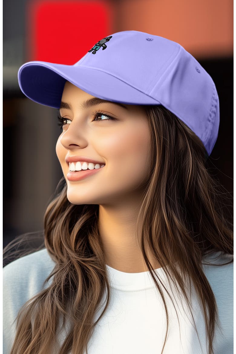 Werewolf Embroidered Dad Hat, Alternate, color, Lavender
