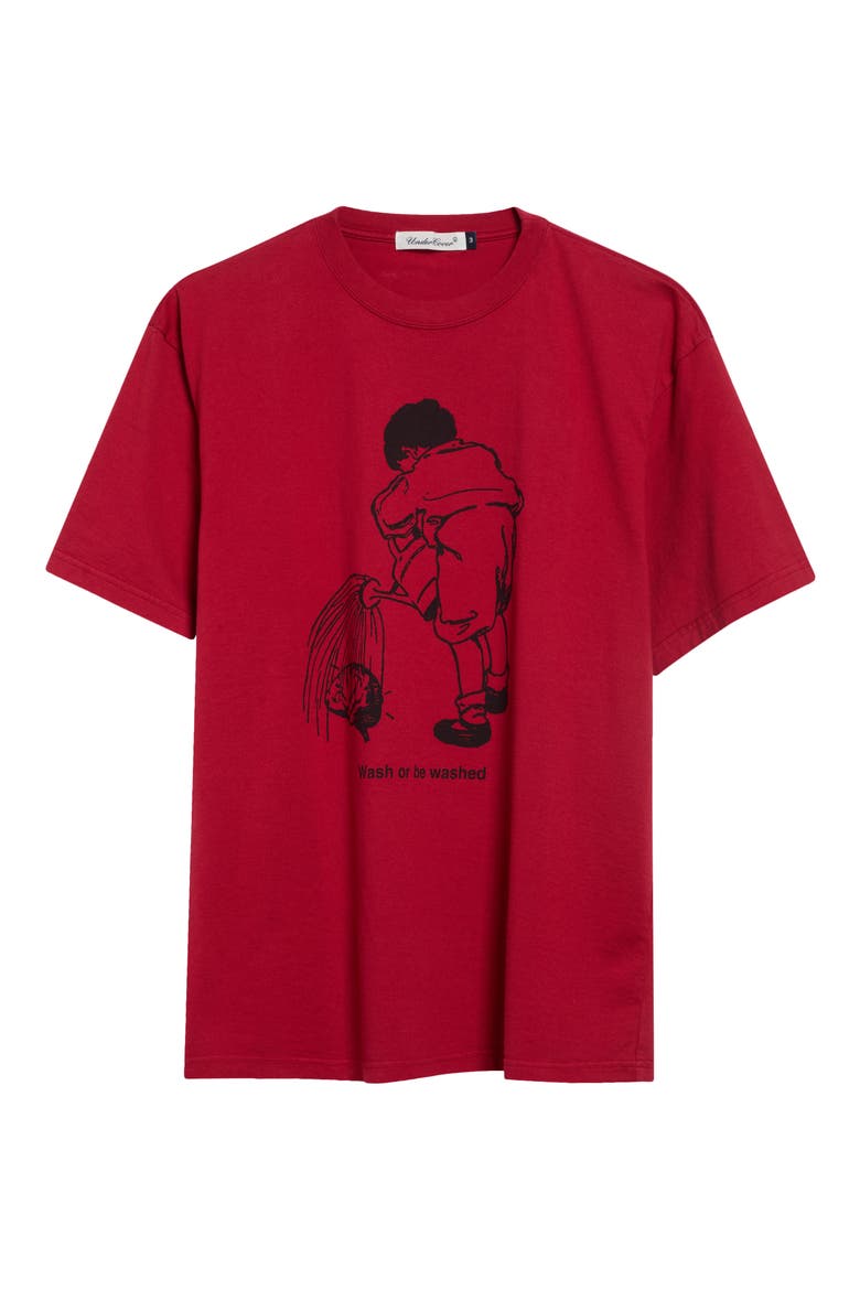 Graphic Cotton Jersey T-Shirt, Main, color, RED