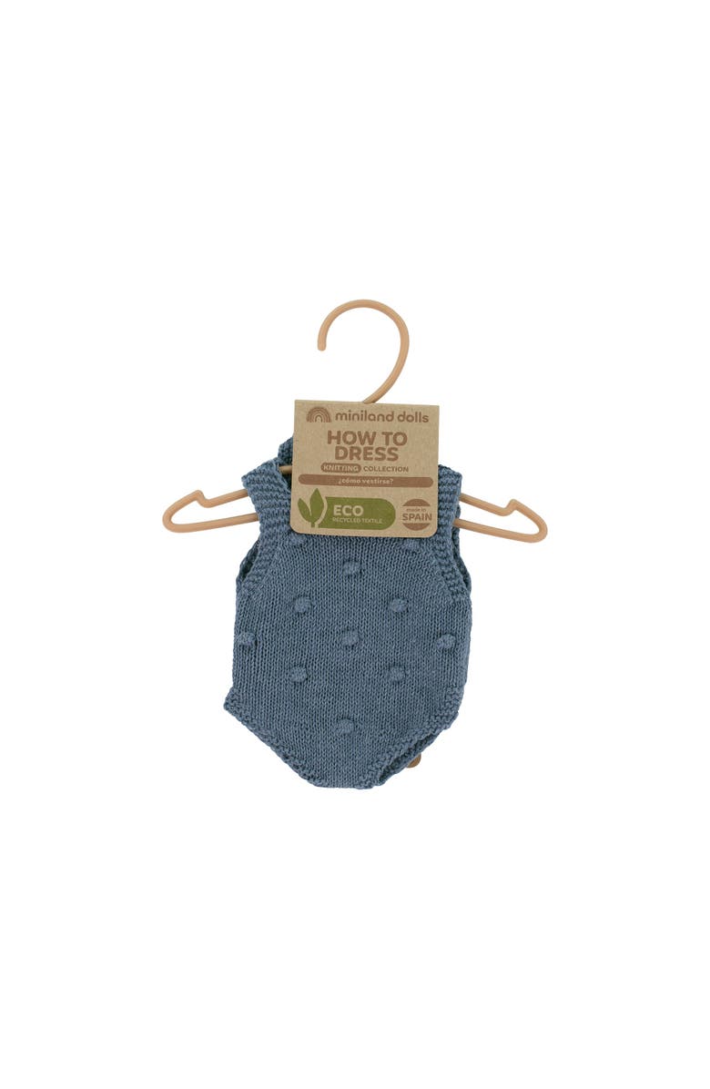 Miniland Knitted Doll Outfit for 12 5/8" Miniland Dolls, Alternate, color, Blue Multi