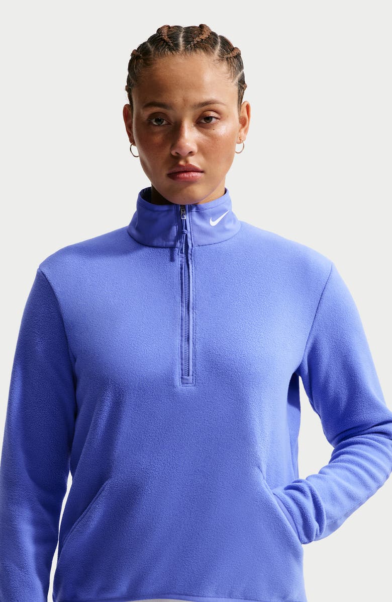 Nike ThermaFIT Victory Half-Zip Golf Top, Alternate, color, Sapphire/ White