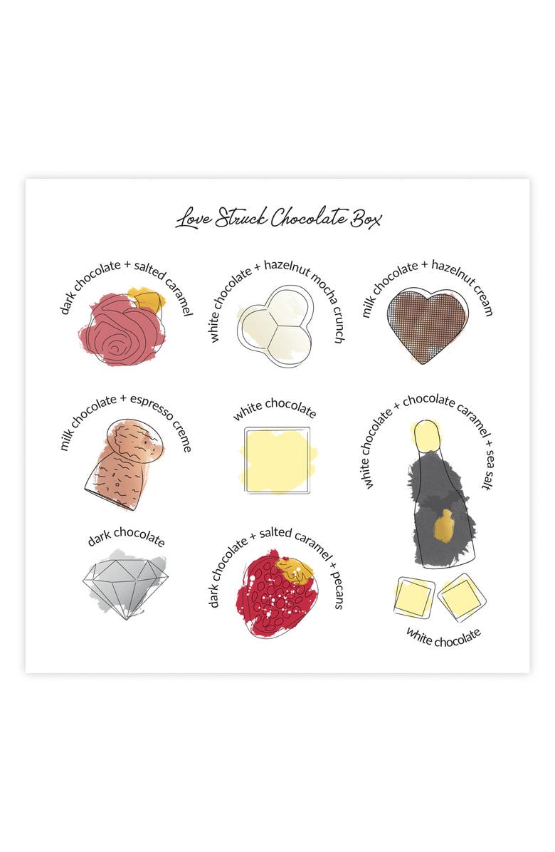 Maggie Louise Confections Lovestruck 16-Piece Chocolate Set, Alternate, color, 