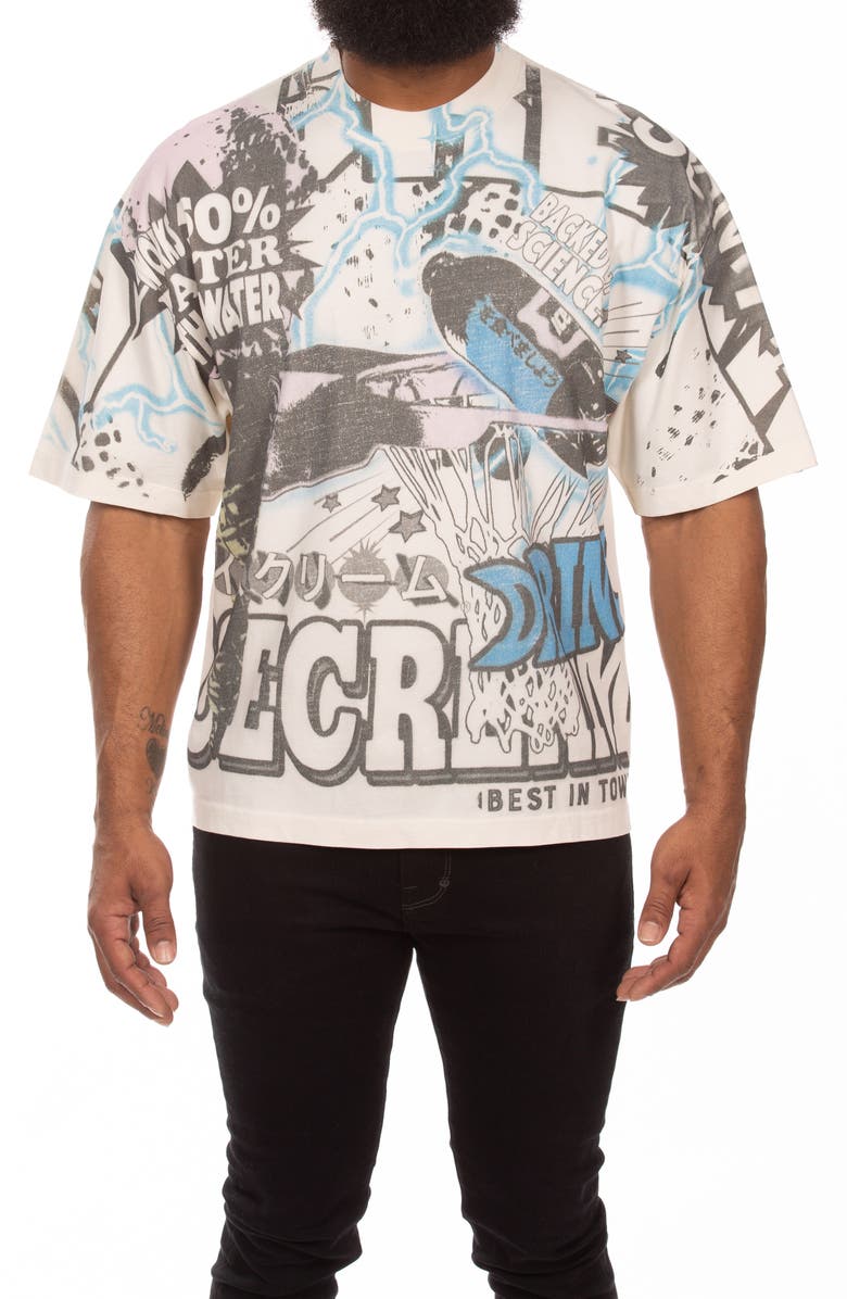 ICECREAM Suppressor Graphic T-Shirt, Main, color, Antique White