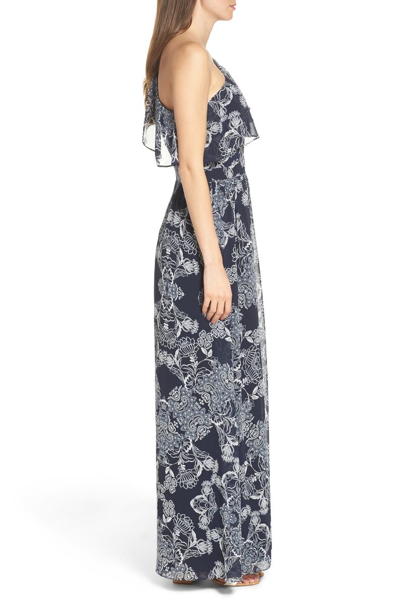 Vince Camuto One-Shoulder Maxi Dress, Alternate, color, 