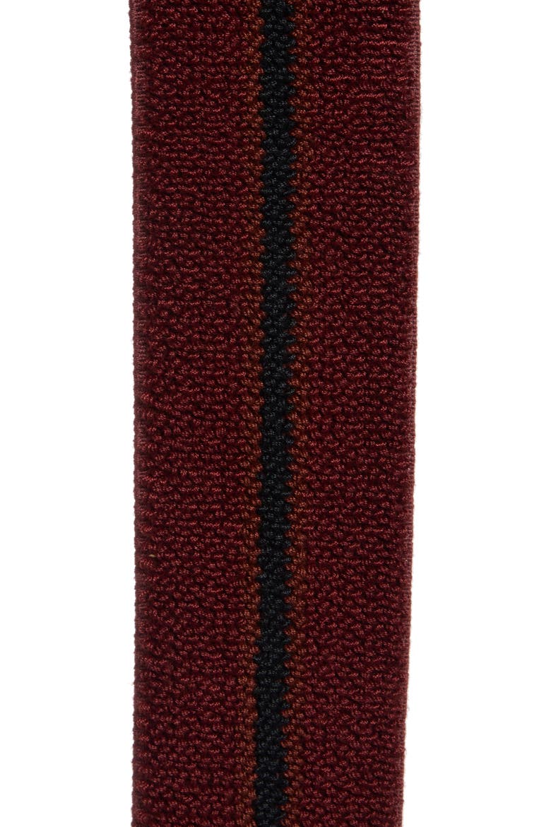 Mixed Media Belt, Alternate, color, BURGUNDY