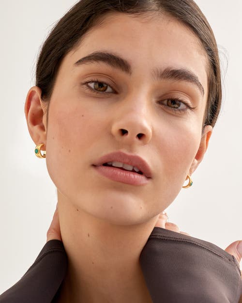 Katie Loxton 'december' Waterproof Gold Birthstone Hoop Earrings In Gold