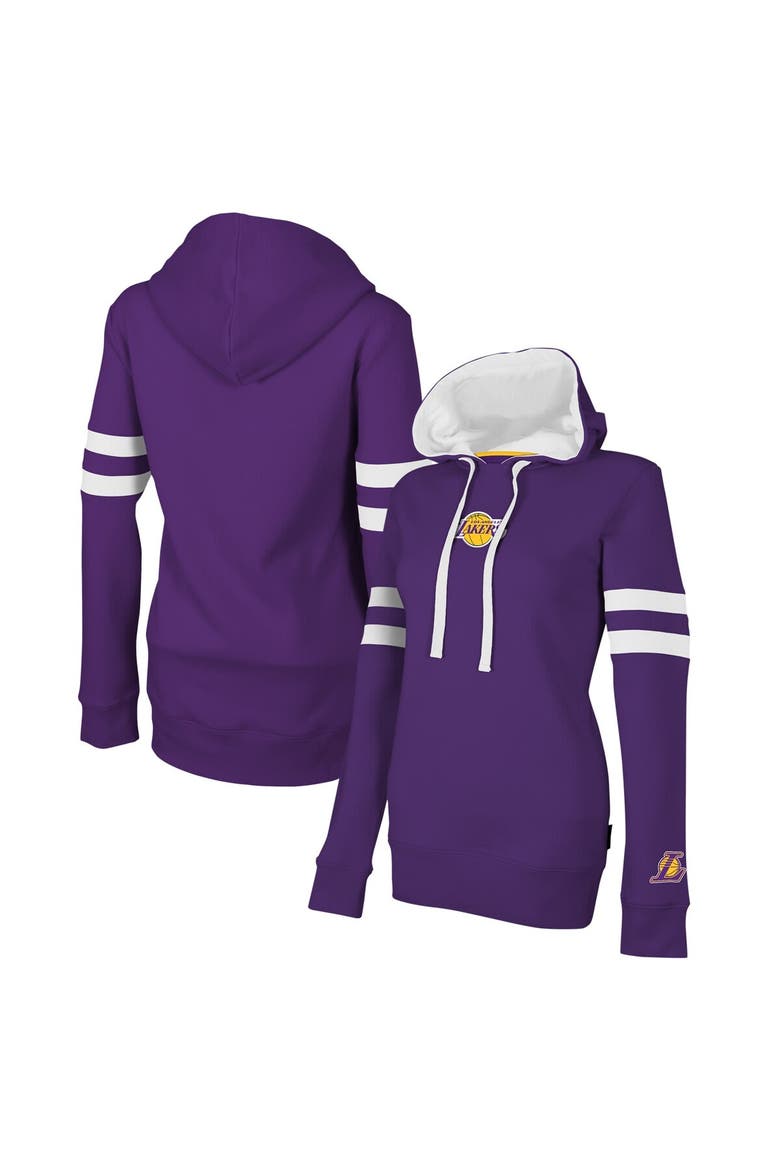 Women's Stadium Essentials Purple Los Angeles Lakers Road Game Pullover Hoodie, Main, color, Purple