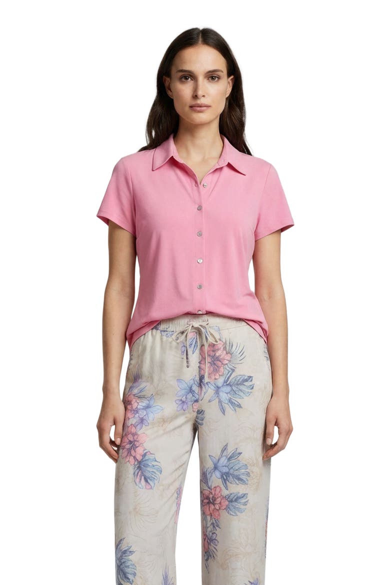 Womens Shelley Short Sleeve Shirt, Main, color, CORAL