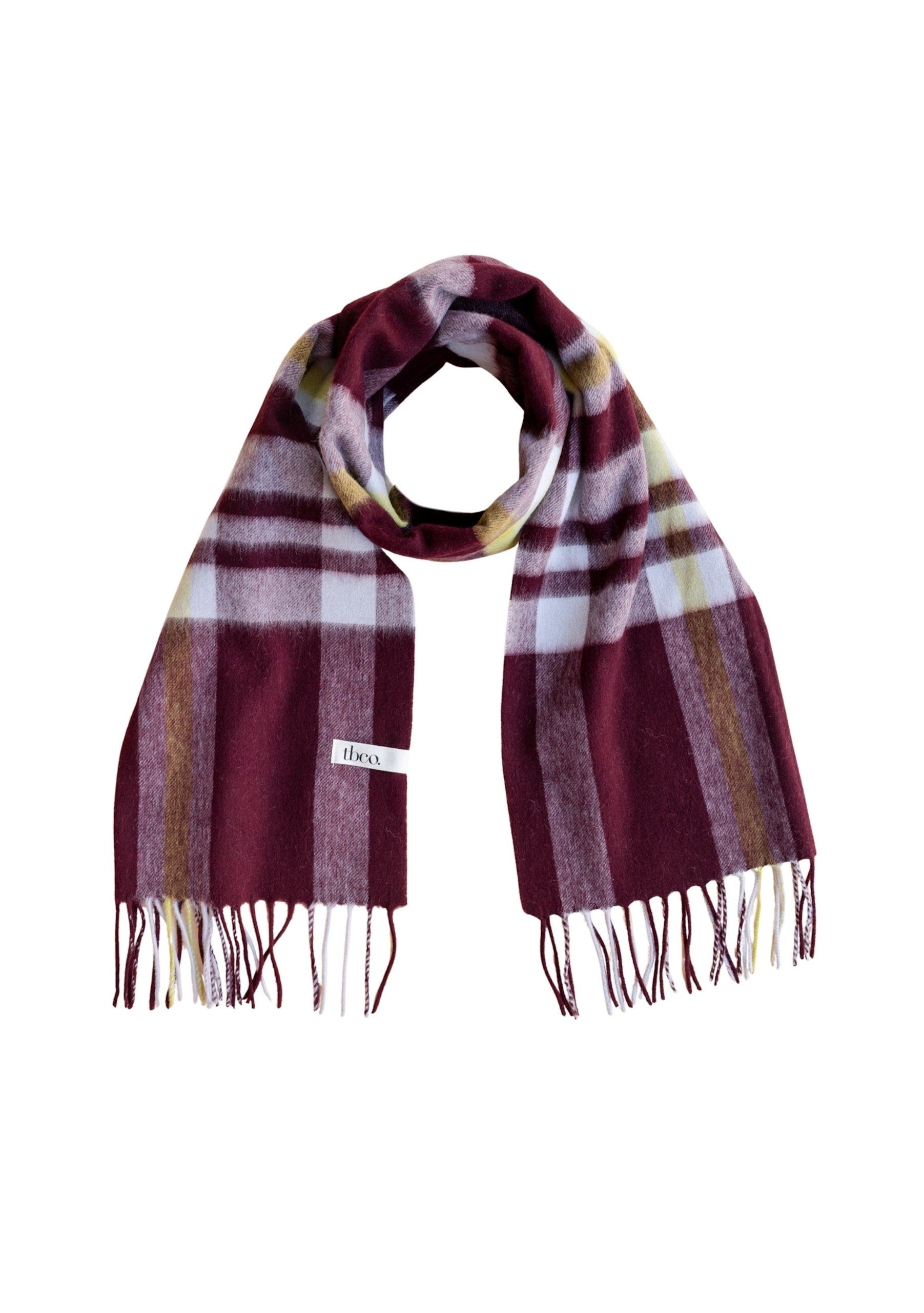 selected Burgundy Modern Tartan