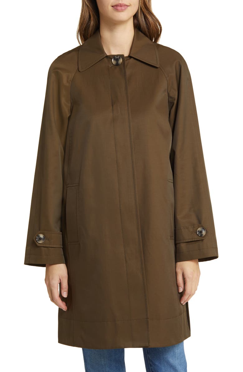 Sam Edelman Mac Single Breasted Coat, Main, color, Wild Moss