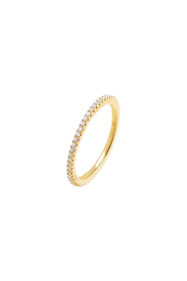 Micro Pavé Thin Eternity Band, Main, color, Gold