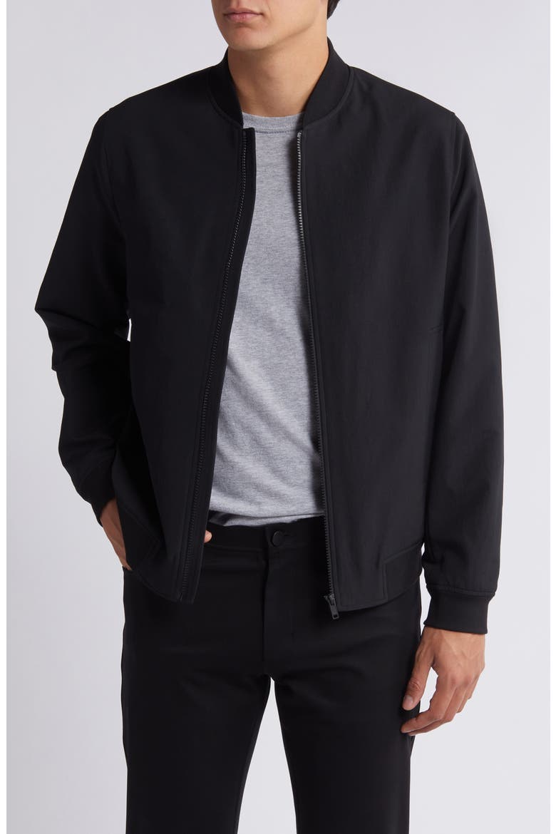 Brenton Bomber Jacket, Main, color, BLACK